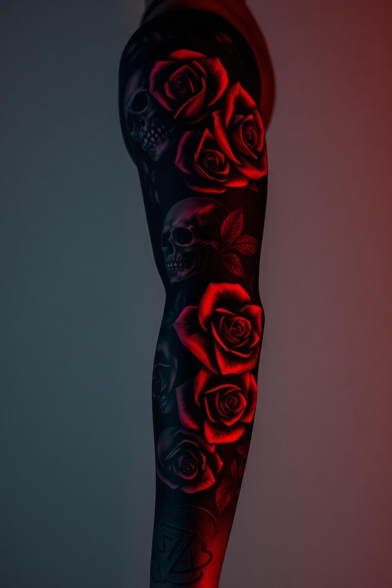 Skull & Roses Sleeve